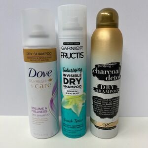 Dove Garnier‎ OGX Dry Shampoo Bundle Volume Fullness Charcoal Detox New